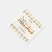 Train 2e verjaardag servet (Hoek)