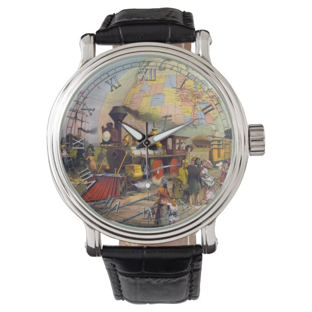 Train 33 Horloge- en nummeropties Horloge (Voorkant)