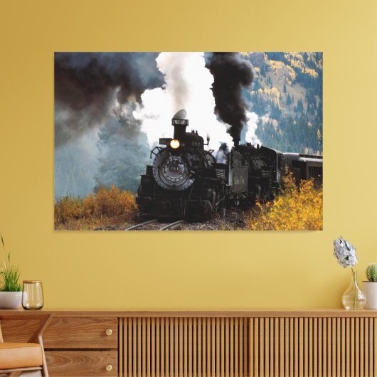 Train 5 Gewatteerd Canvas (Insitu (Woonkamer))