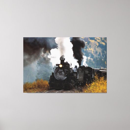 Train 5 Gewatteerd Canvas Afdruk (Voorkant)