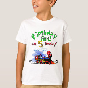Train 5th Birthday Tshirts en cadeaus