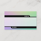 Train à balles - Carte de visite à gaz doux (Dos)