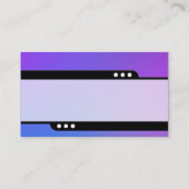 Train à balles - Carte de visite à gaz doux (Dos)