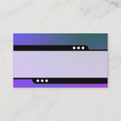 Train à balles - Carte de visite à gaz doux (Dos)