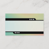 Train à balles - Carte de visite à gaz doux (Dos)