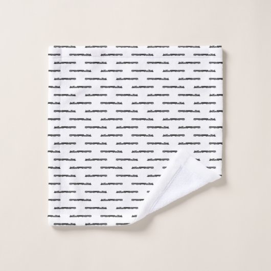 Train à vapeur avec wagons de train PERSONNALISÉ \ (Gant de toilette)