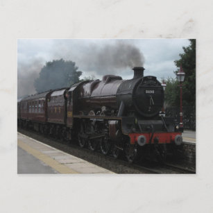 Train à vapeur - Carte postale