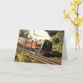 Train à vapeur dans la campagne (5503) Carte (Fleur jaune)