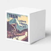 Train als anderen niet willen fietsen bedankdoosjes (Achterkant)