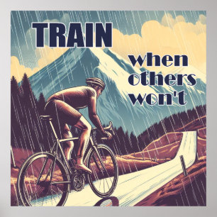 Train als anderen niet willen fietsen poster