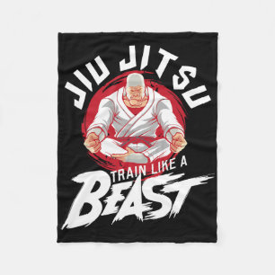 Train Als Een Beest - Braziliaans Jiu Jitsu Mma Bj Fleece Deken