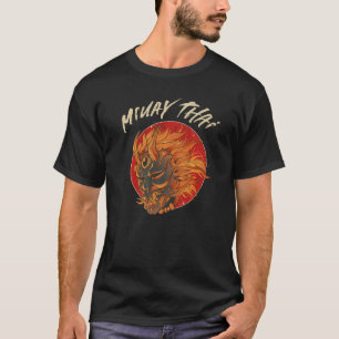 Train Als Een Beest Muay Thai Thaiboksen Oni Maske T-shirt