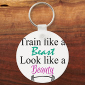 Train als een beest sleutelhanger (Voorkant)