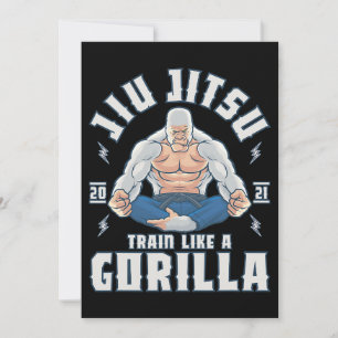 Train als een Gorilla BJJ Braziliaanse Jiu Jitsu Kaart