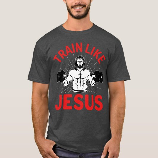 Train als Jezus T-shirt (Voorkant)