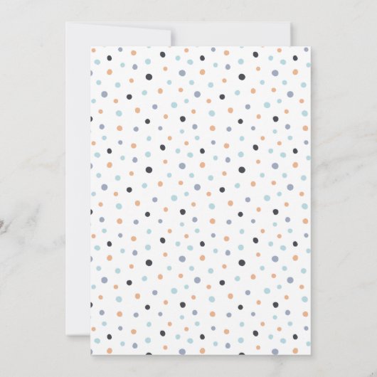 Train animal mignon Invitation fête d'anniversaire (Dos)