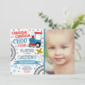 Train Anniversaire Invitation Chugga Chugga Choo C (Debout devant)