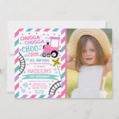 Train Anniversaire Invitation Chugga Chugga Choo C (Devant)