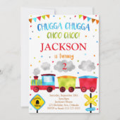 Train Anniversaire Invitation Chugga Chugga Choo C (Devant)
