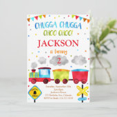 Train Anniversaire Invitation Chugga Chugga Choo C (Debout devant)