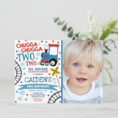 Train Anniversaire Invitation Chugga Chugga Deux T (Debout devant)