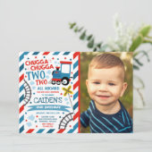 Train Anniversaire Invitation Chugga Chugga Deux T (Debout devant)