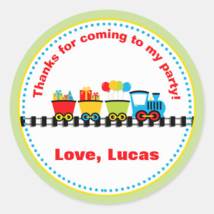 Train Anniversaire Stickers Favoriser