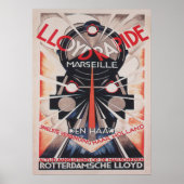Train, Art Deco  Art Poster (Voorkant)