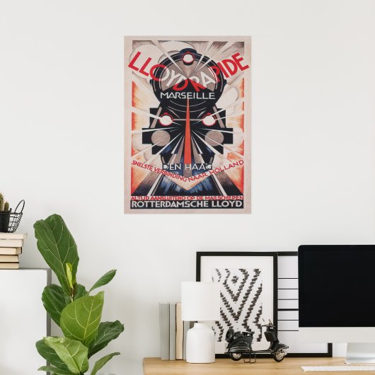 Train, Art Deco  Art Poster (Thuiskantoor)