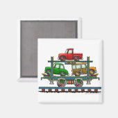 Train Auto Carrier Magnets de chemin de fer (Recto/Verso)