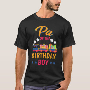 Train Bday Party spoorweg Pa van de verjaardag jon T-shirt