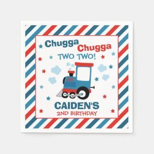 Train Birthday Decor Chugga Chugga Twee Servet