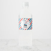Train Birthday Decor Chugga Chugga Twee Waterfles Etiket (Voorkant)