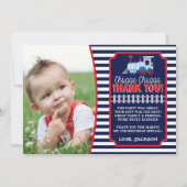 Train Birthday Hartelijk dank, kaart met enveloppe (Voorkant)