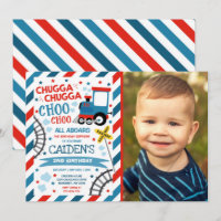 Train Birthday Invitation Chugga Chugga Choo Choo