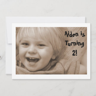 Train Birthday Invitation Kaart