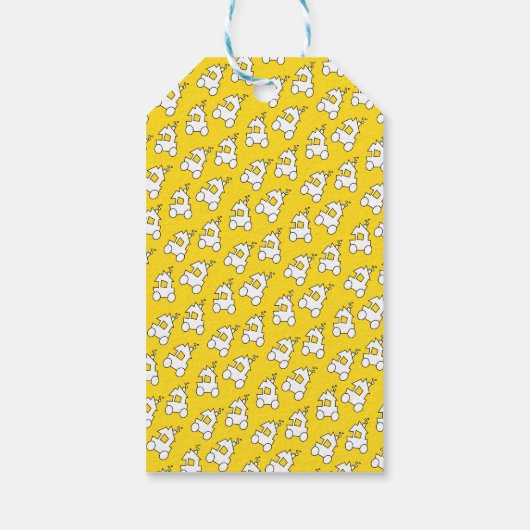 Train Birthday Party Cadeaulabel (Achterkant)