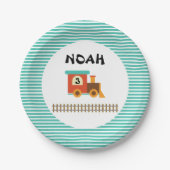 Train Birthday Party for Kids Papieren Bordje (Voorkant)