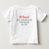 Train Birthday Personalized Name Shirt (Achterkant)
