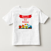 Train Birthday T-shirt Toddler Kind (Voorkant)