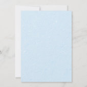 Train bleu Invitation fête d'anniversaire (Dos)