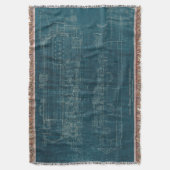 Train Blueprint I Deken (Voorkant Verticaal)