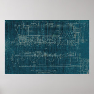 Train Blueprint I Poster
