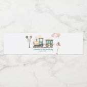 Train Boy 2e anniversaire Étiquette de bouteille d (Étiquettes simples)