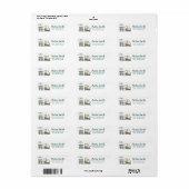 Train Boy 2e Étiquette de adresse d'anniversaire (Feuille entière)