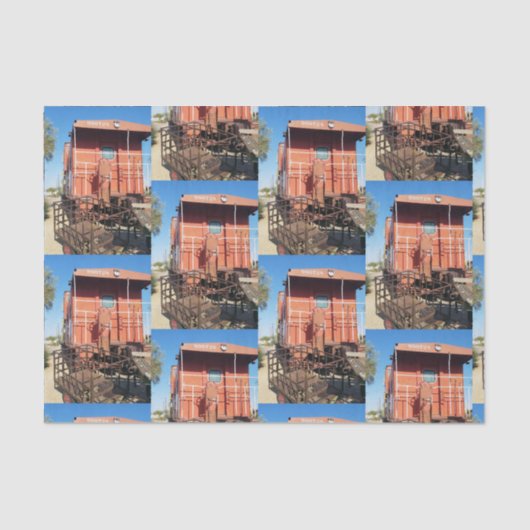 Train Caboose Tissuepapier (Voorkant)