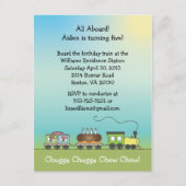 Train Cake & Ice Cream -Invitation de carte postal (Devant)