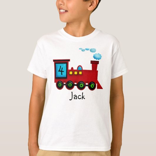 Train ChooChoo Anniversaire T-Shirt (Devant)