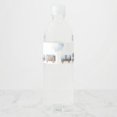 Train chugga chugga twee tweeëntwintigste verjaard waterfles etiket (Achterkant)