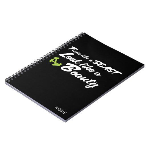 TRAIN COMME UNE BÊTE Journal de conditionnement ph (Côté gauche)